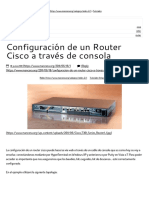 Configuración de Un Router Cisco A Través de Consola - MANCERA