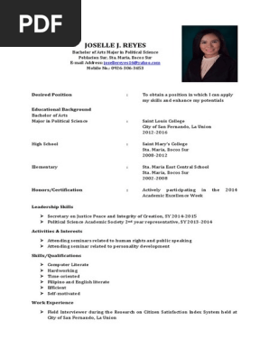 Resume Blank