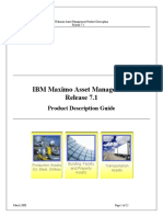 IBM Maximo Asset Management Release 7.1: Product Description Guide