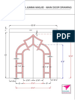 Mallukamaliar Jumma Masjid - Main Door Drawing