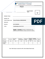 Labor Relations Project Assessment Form