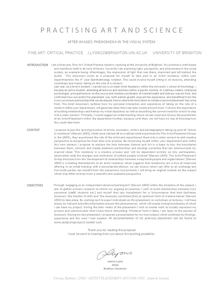 Practising Art and Science | PDF | Creativity | Science