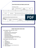 Format Rancangan Pengajaran Dan Pembelajaran Sains Baru