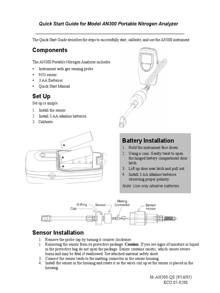 An300_Nitrogen Analyzer Quickstart | Atmosphere Of Earth | Oxygen