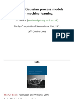 Tutorial: Gaussian Process Models For Machine Learning