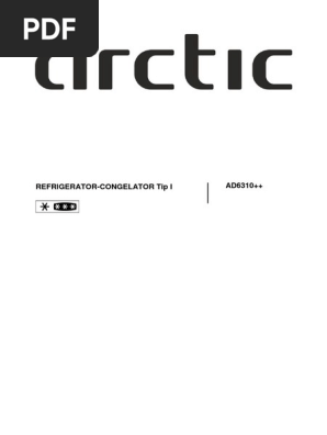 Manual Frigider Arctic Ad6310