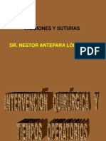 Incisiones y suturas en odontología