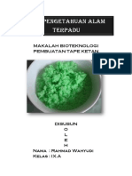 Download LAPORAN BIOTEKNOLOGI PEMBUATAN TAPE KETAN by Roby Alkhafit SN365286059 doc pdf
