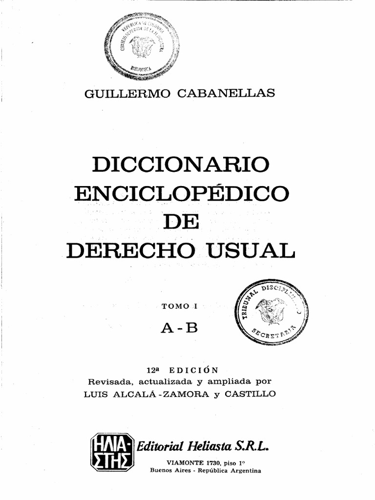 BELM-13969(Diccionario Enciclopédico de Derecho -Cabanellas)