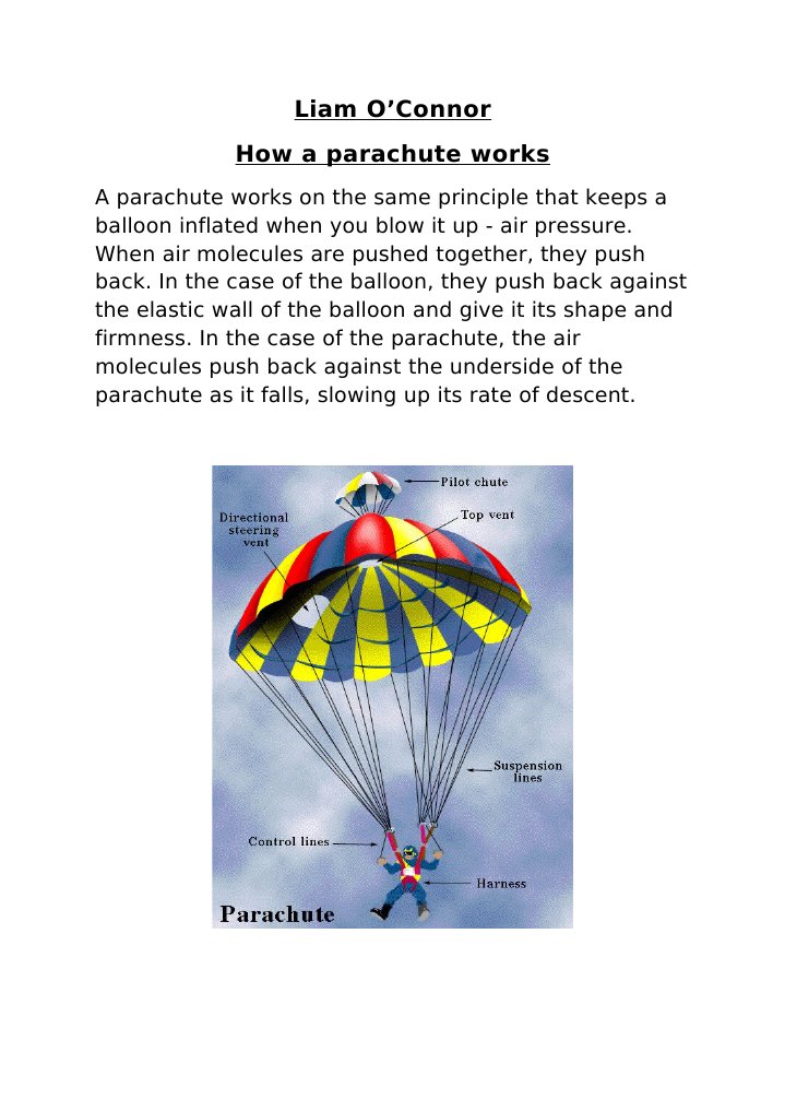 How a Parachute Works: Principles Explained | PDF