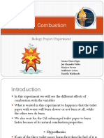 Combustion: Biology Project/Experiment