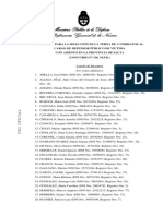 Salta: Inscriptos para el cargo de Defensores Públicos de Víctima