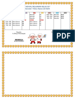 Jadwal Pelajaran Kelas II B