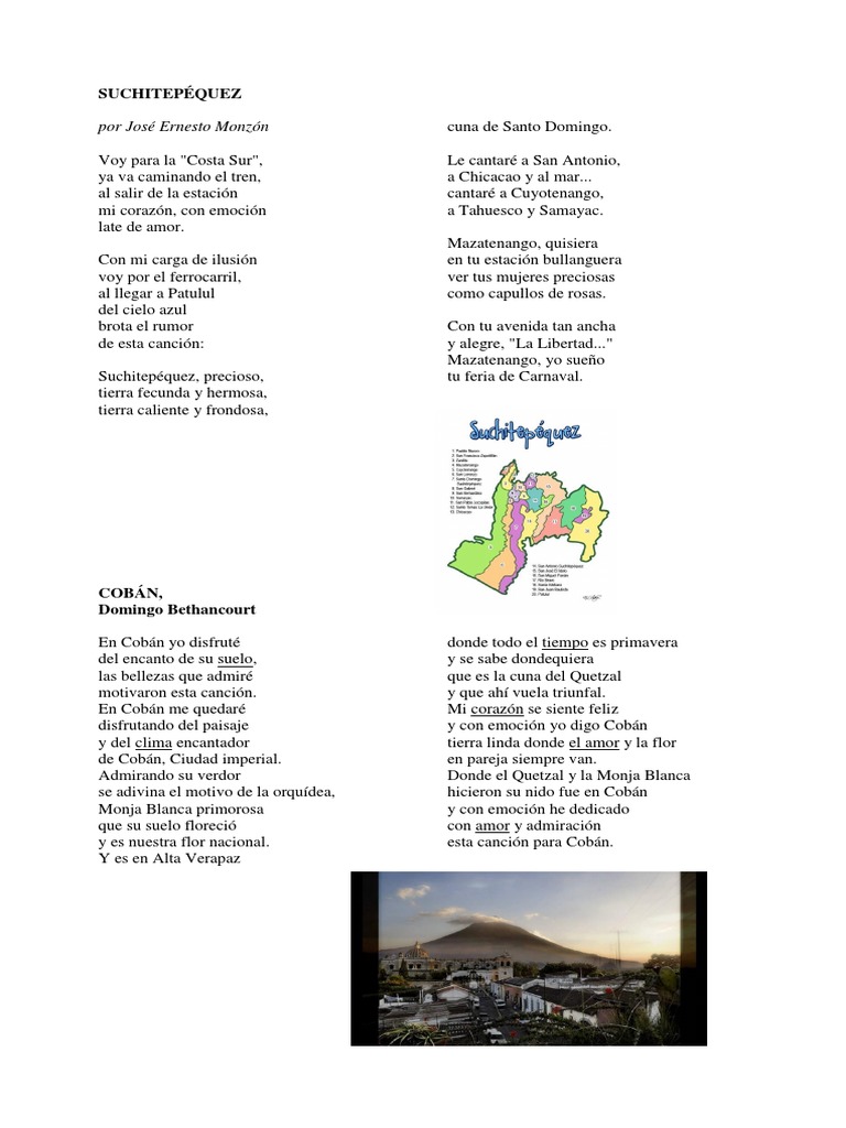 Canciones De Suchitepequez Entretenimiento General
