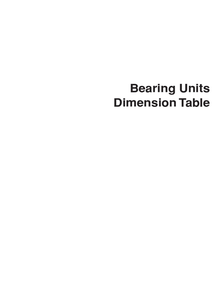 NTN Bearing Unit Dimension Tables and Specifications | PDF | Tools ...