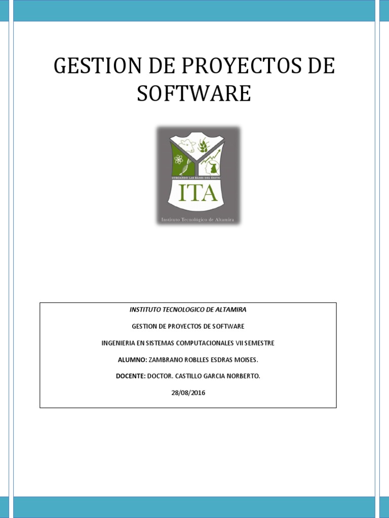 Gestión de Proyectos de Software | PDF | Gestión de proyectos | Software