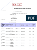 E-Bankin G Ref No: Recurring Deposit Installment Report