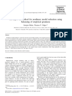 An Improved Method For Nonlinear Model Using Balancing of Empirical Gramians