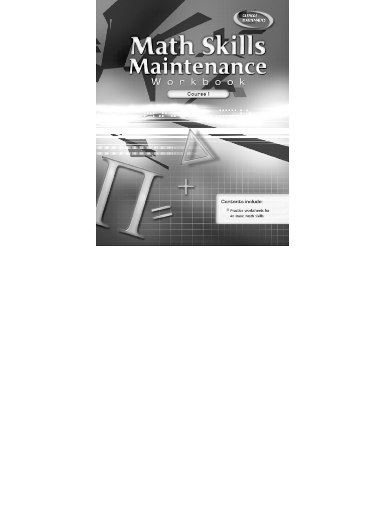 Math Skills Workbook | PDF | Fraction (Mathematics) | Numbers