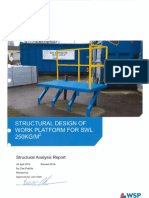 Structural Design of Work Platform For SWL 250kg - m2