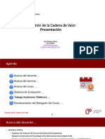 Gestión de La Cadena de Valor Presentación