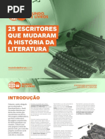25 Escritores Que Mudaram a História Da Literatura