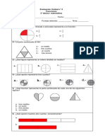 Evaluación de fracciones de 3er básico en