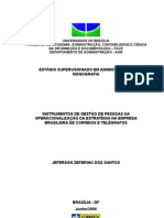 INSTRUMENTOS DE GESTÃO DE PESSOAS NA OPERACIONALIZAÇÃO DA ESTRATÉGIA