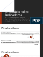 Seminario Sobre Indicadores - Cap I - Doencas Infecciosas e Parasitarias