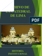 Archivo de La Catedral de Lima