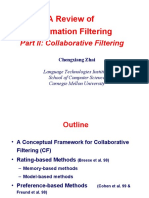 A Review of Information Filtering-CF