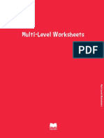 Multi Level Worksheets