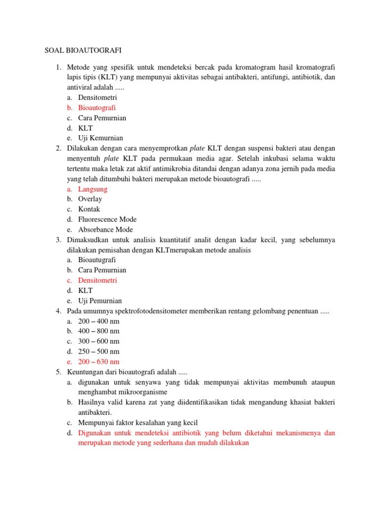 Soal Fitokimia Semua