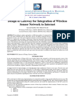Design of Gateway For Integration of Wireless Sensor Network To Internet