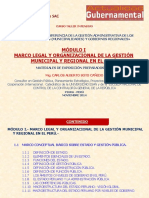 Módulo I. - Marco Legal-Org. Gestión Municipal-Regional