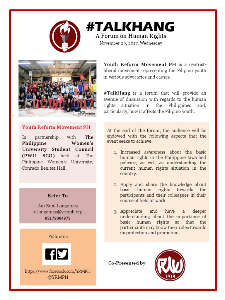 TalkHang Event Primer | PDF