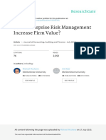 Does Enterprose Risk Management Increase Firm Value