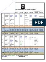 Tahiti Rugby Tour 2018 Draft Itinerary Overview - 2 Week Option 1