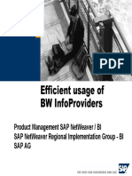 Efficient Usage of BW InfoProviders