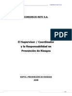 El Supervisor y La Responsabilidad en Prevencion de Riesgos