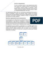 Estructura Organizacional de Un Departamento de Mantenimiento