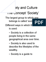 Lect. 3.3 Characteristics of Society and Culture