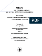 Ordo Antiquam Vel Extraordinariam Ritus Romani Formam 2010