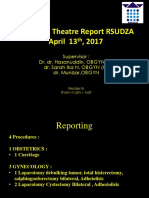 RSUD Operating Theatre Report for April 13th, 2017