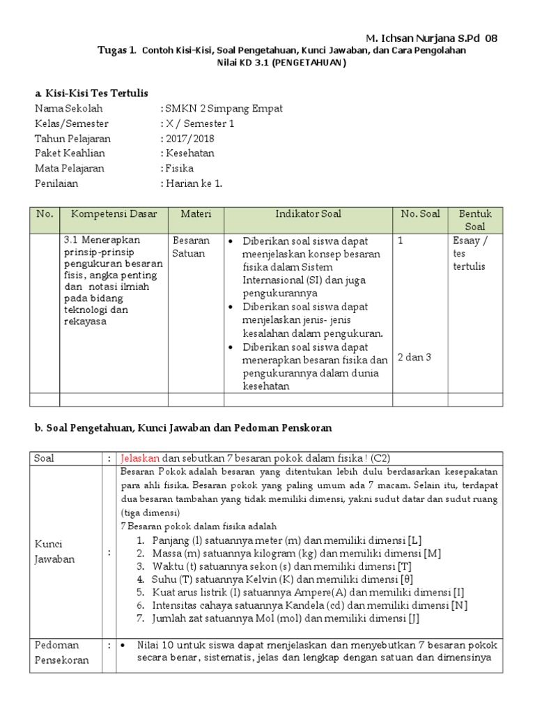 Kumpulan Contoh Soal: Contoh Soal Notasi Ilmiah Dan Jawabannya