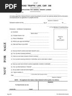 Application for General Driver's Licence (2,4,6)_ Designer