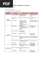 Contoh Jadwal Perjalanan Dinas Pimpinan Pdf