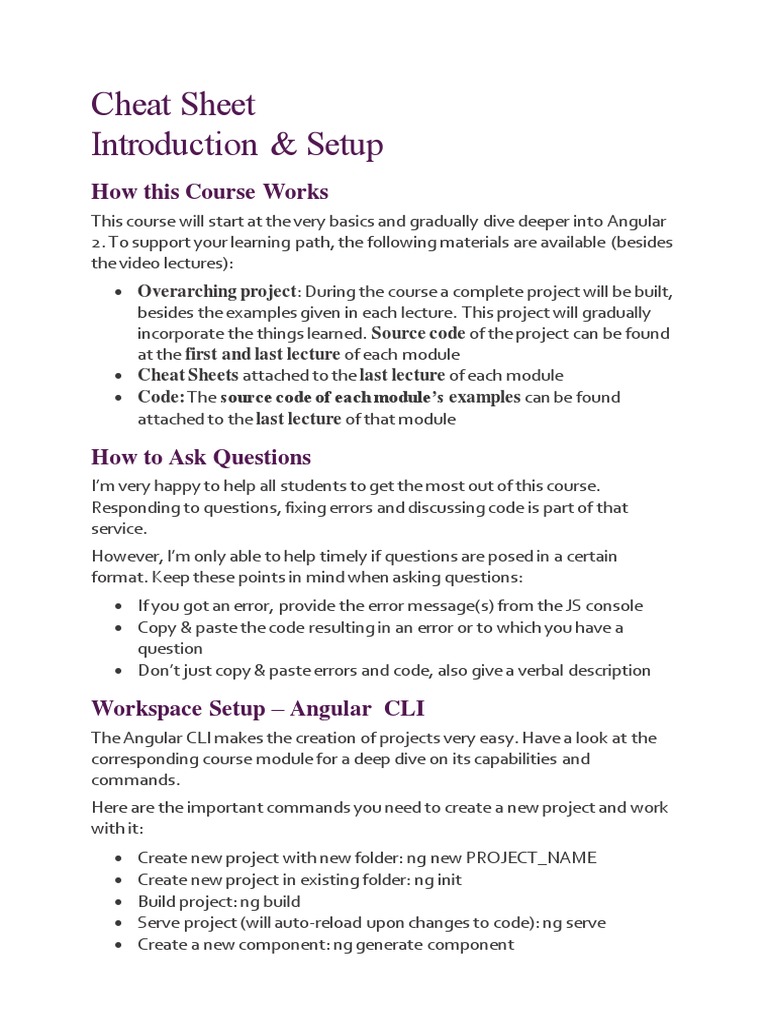 Intro Cheat Sheet | PDF | Software | Computer Programming