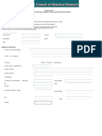 Application Form For Foreign Travel Annexure VIII Application Form For Foreign Travel and Maintenance Grant