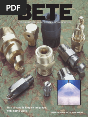 BETE 110metric Catalog PDF | PDF | Nozzle | Metals